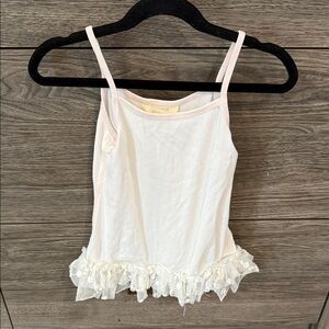White Ruffled Hem Top Extender